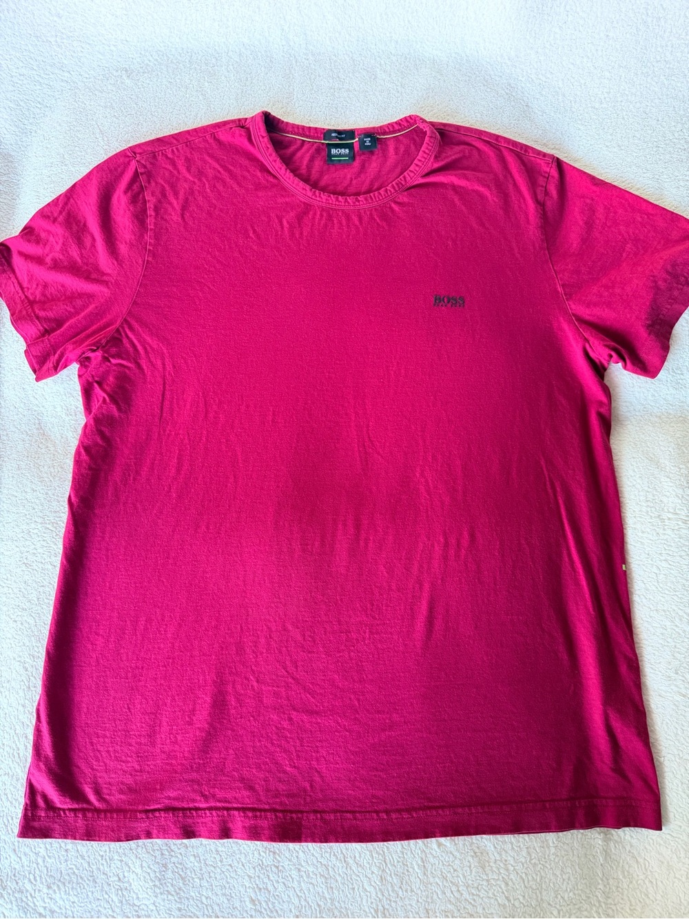 Hugo Boss Burgundy Logo T-Shirt Men's XXXL Regular Fit